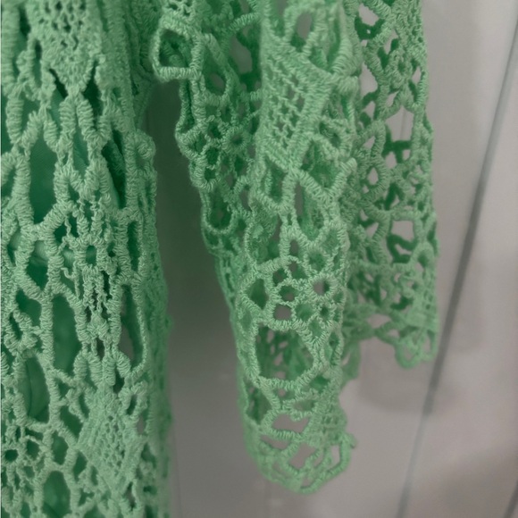 Polo Ralph Lauren,Elegant Green Lace Dress - Picture 4 of 4